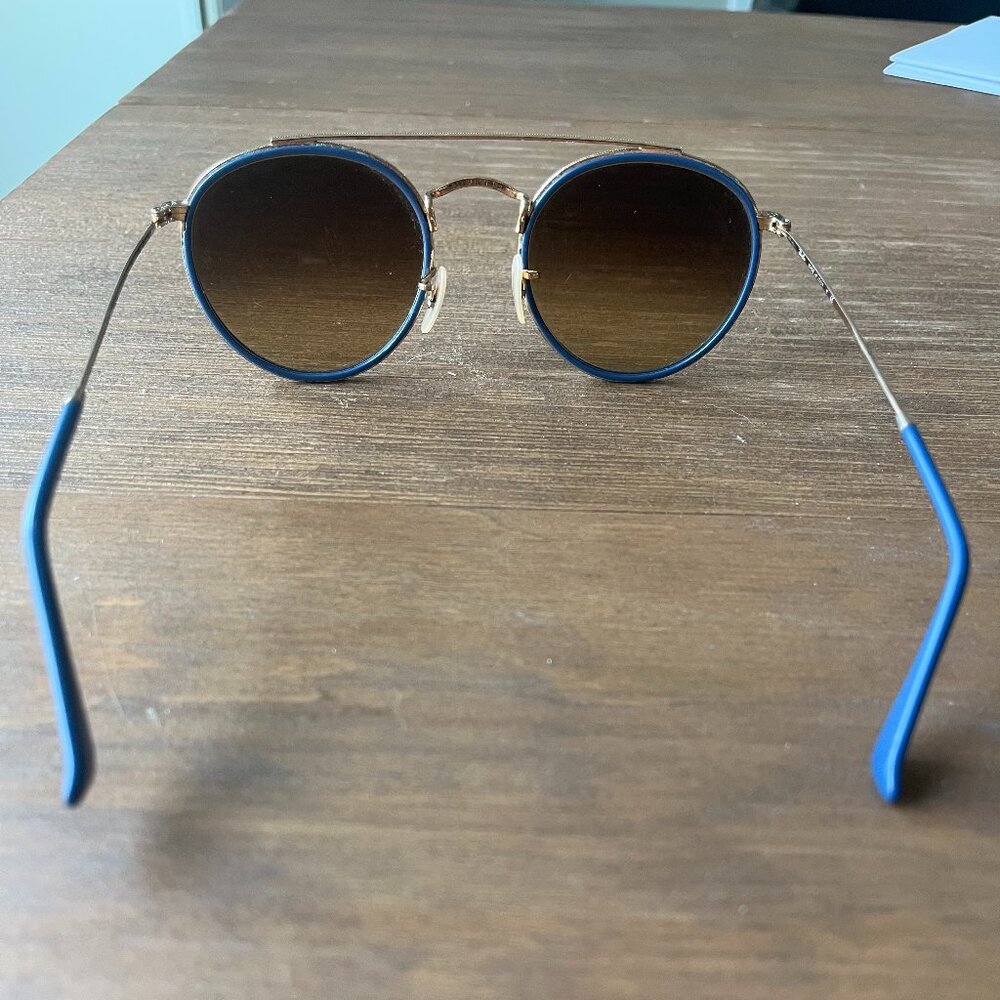 Rayban Custom Round Double Bridge Sunglasses - image 2